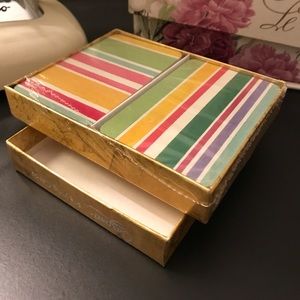 *Caspari* Striped Playing Cards, Set of 2 Decks